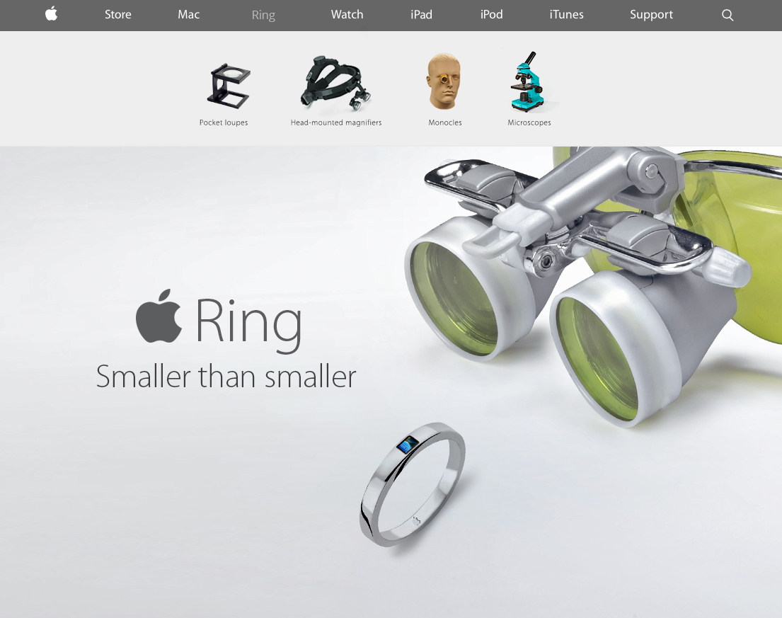 Apple Ring. Меньше. Во всех смыслах