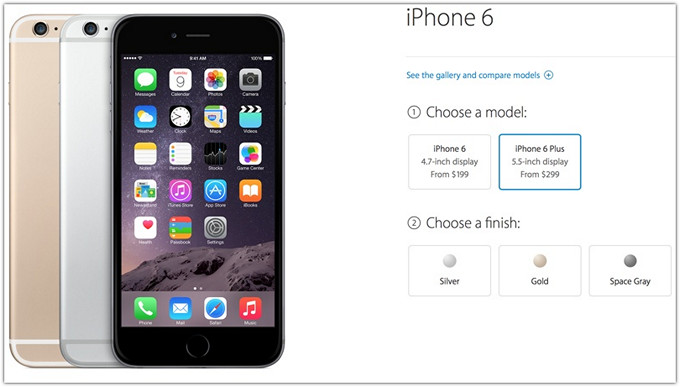 В США и Европе открылся предзаказ iPhone 6