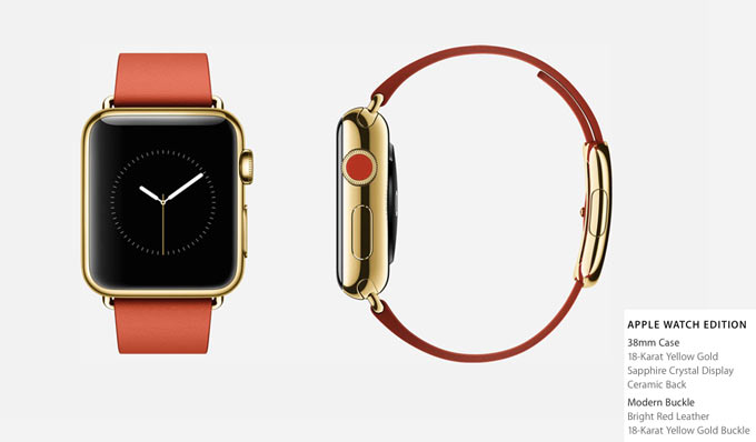 Сколько будут стоить золотые Apple Watch Edition