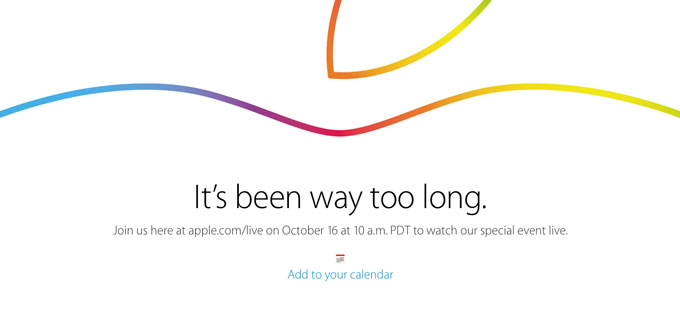 Apple проведет трансляцию презентации 16 октября