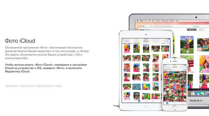 Apple запустила iCloud Photo Library в режиме бета-тестирования