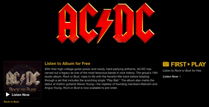 Новый альбом AC/DC бесплатно в стриминговой версии
