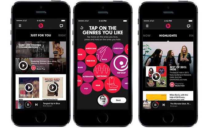 Сервис Beats Music будет интегрирован в iOS в марте следующего года