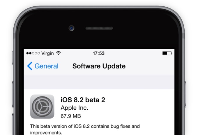 Вышла iOS 8.2 beta 2