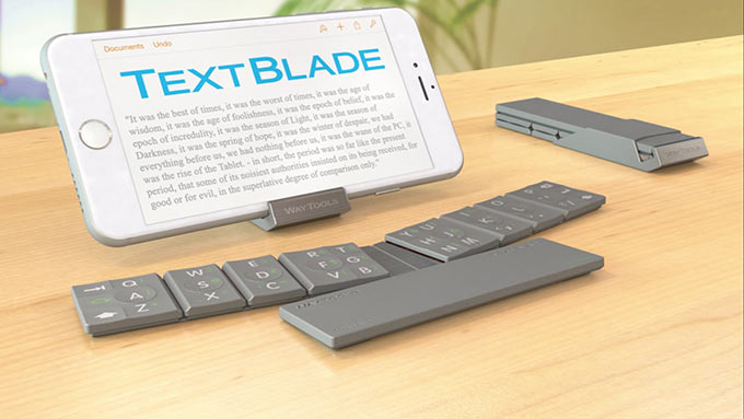 TextBlade — миниатюрная магнитная клавиатура с полноразмерными клавишами