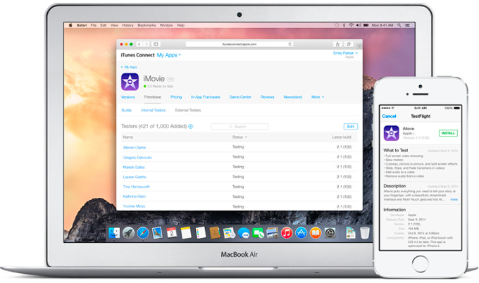 Apple закроет сайт TestFlight и завершит интеграцию сервиса с iTunes Connect