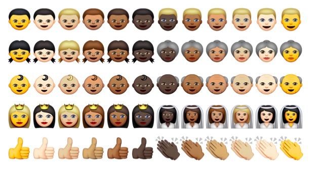 В iOS 8.3 beta 2 добавилось более 300 политкорректных смайликов Emoji