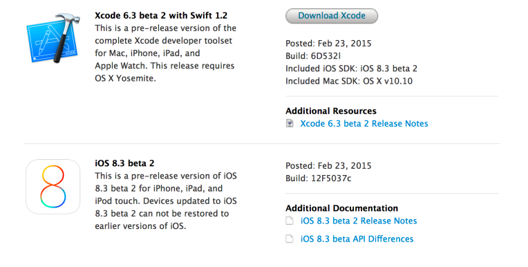 Apple выпустила iOS 8.3 beta 2