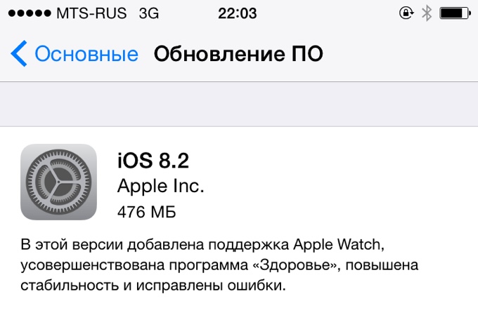 Вышла iOS 8.2. Что нового