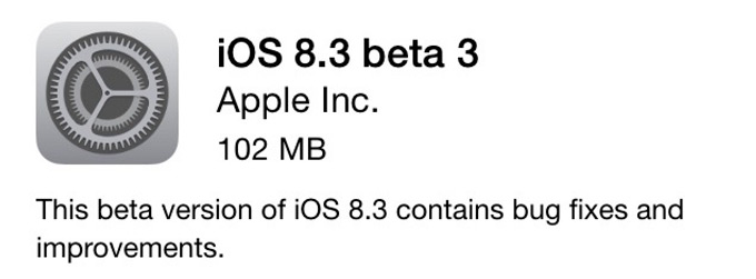 Apple выпустила iOS 8.3 beta 3 и запустила публичное тестирование бета-версии