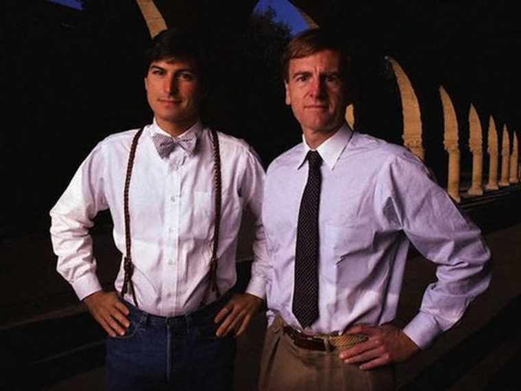 Steve Jobs and John Sculley