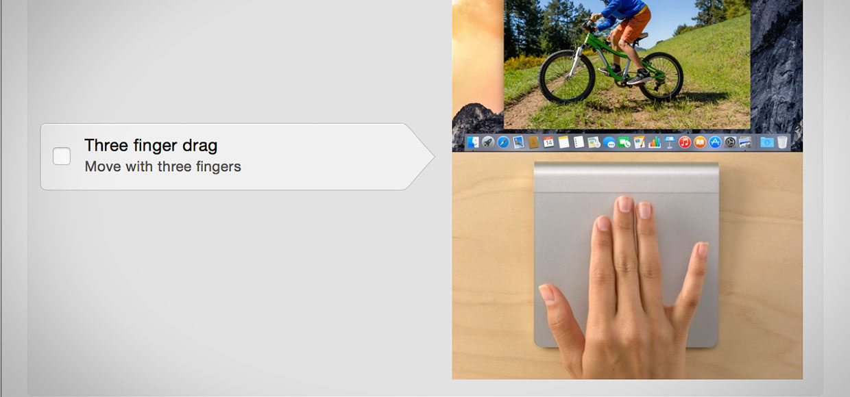 Как вернуть жест «перетягивание тремя пальцами» в MacBook с трекпадом Force Touch