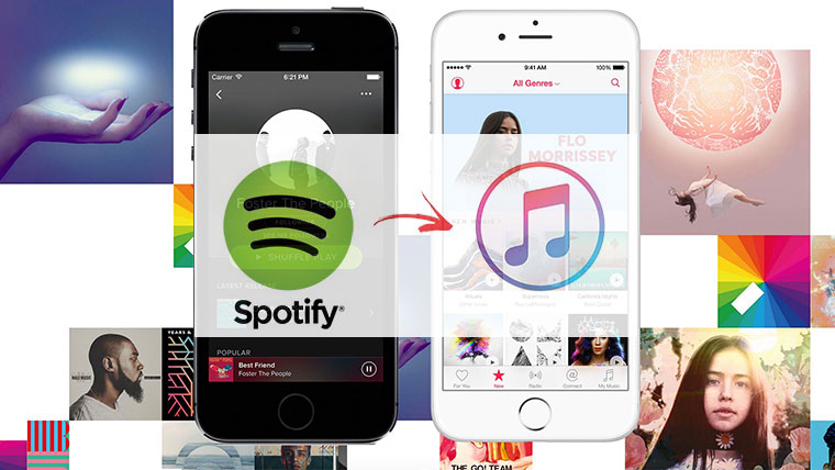 Перенос коллекции музыки из Spotify в Apple Music