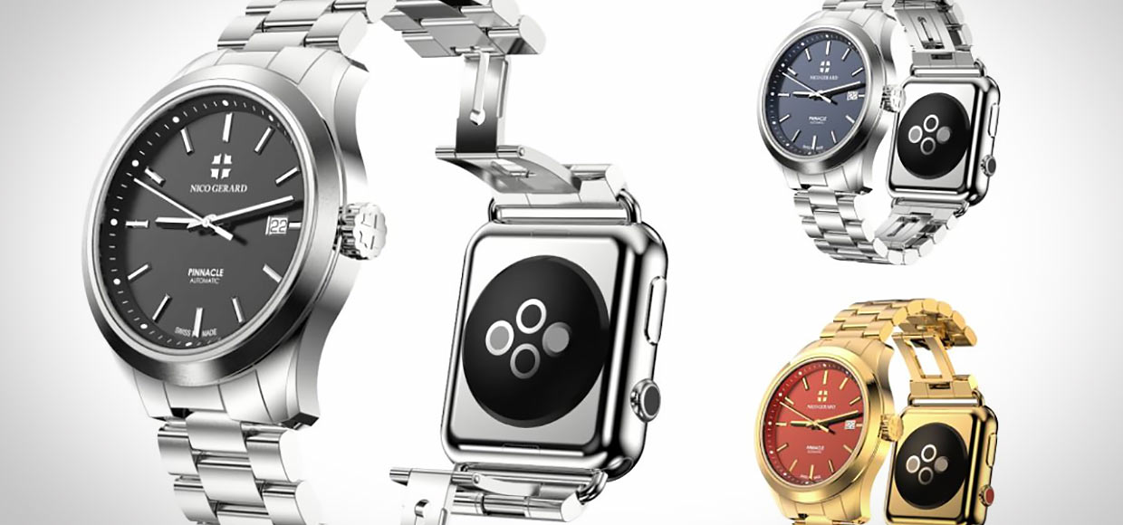 Nico Gerard встроит Apple Watch в механические часы