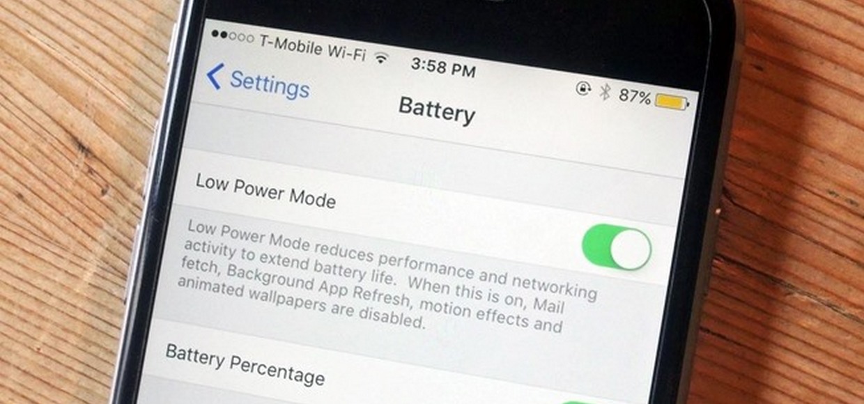 Как работает режим энергосбережения на iPhone 6s