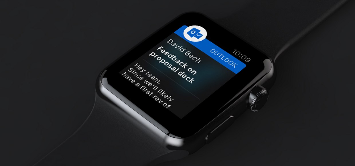 Outlook 2.0 с поддержкой Apple Watch доступен в App Store