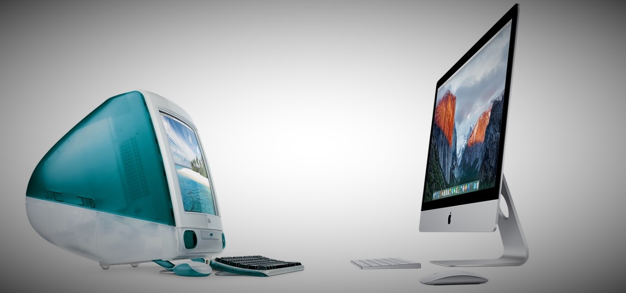 Apple сравнила первый и последний iMac