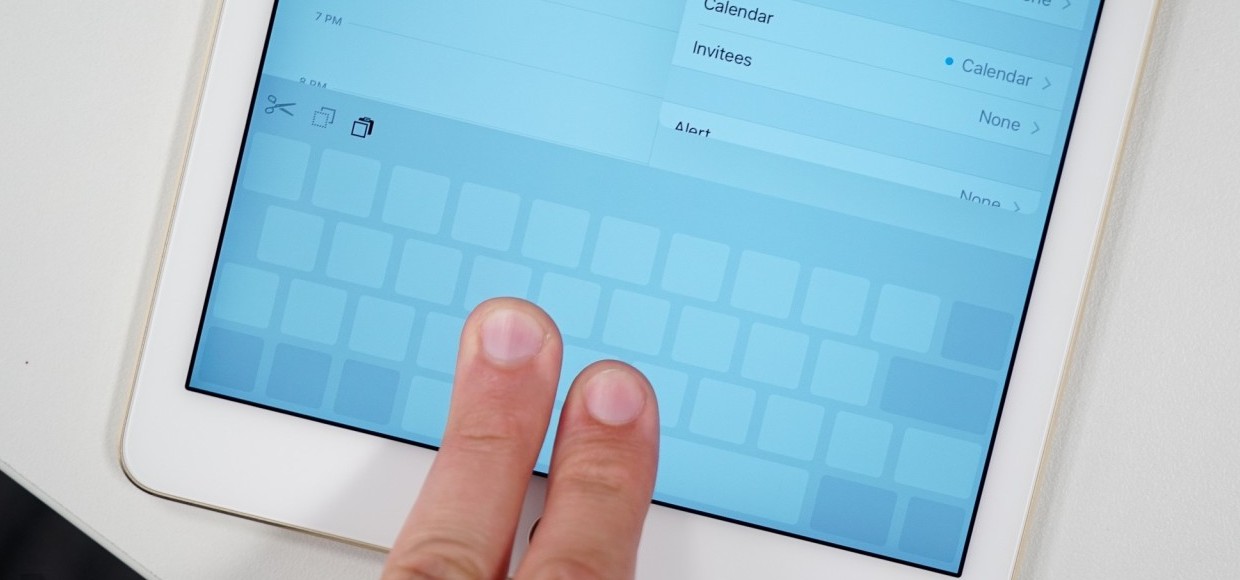 Новые возможности клавиатуры iPad в iOS 9