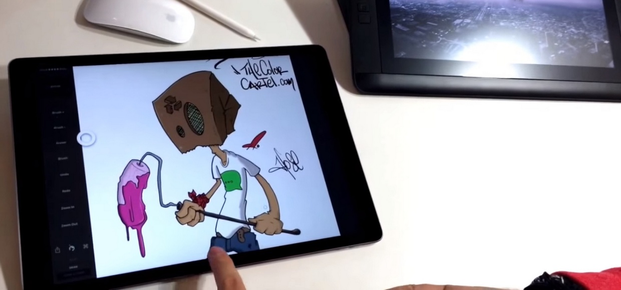 Профессионал-иллюстратор сравнил iPad Pro с графическим планшетом Wacom