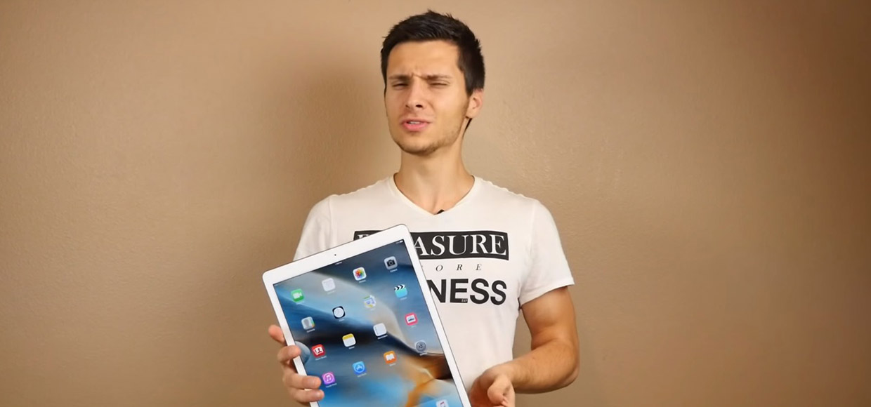 Первый дроп-тест iPad Pro