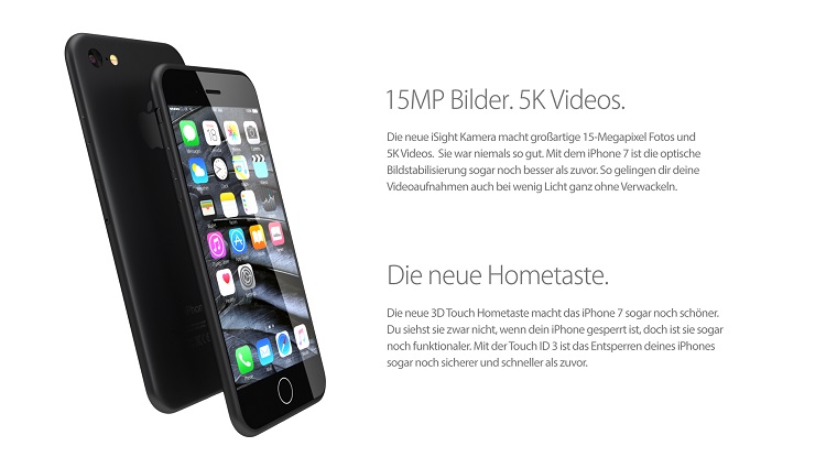 iPhone 7 Black Concept