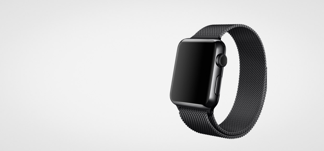 Apple показала черный миланский сетчатый браслет