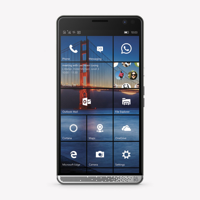 HP Elite x3 front facing