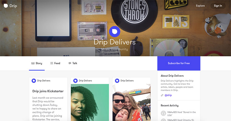 KickStarterDrip