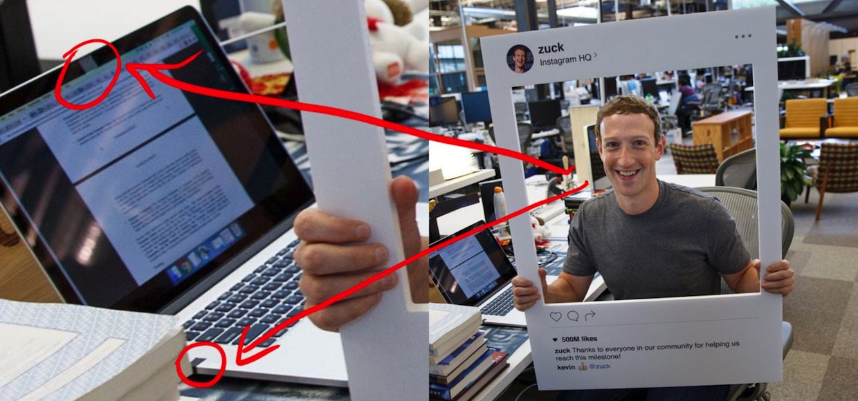 Цукерберг заклеивает камеру и микрофон своего MacBook. Безопасность прежде всего