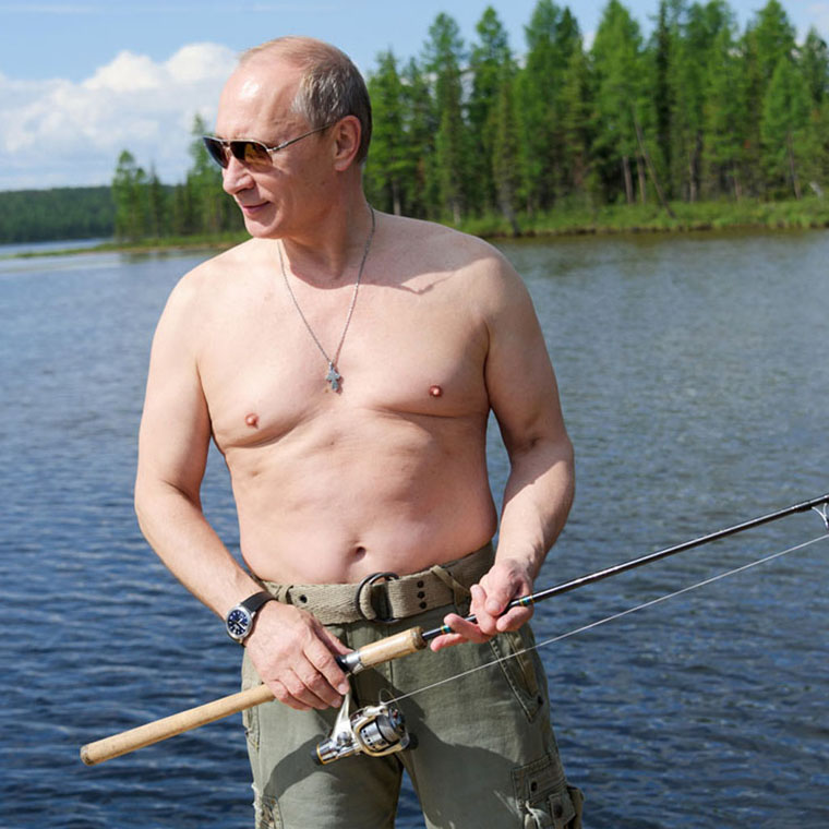 Президент России Владимир Путин на отдыхе в Республике Тыва