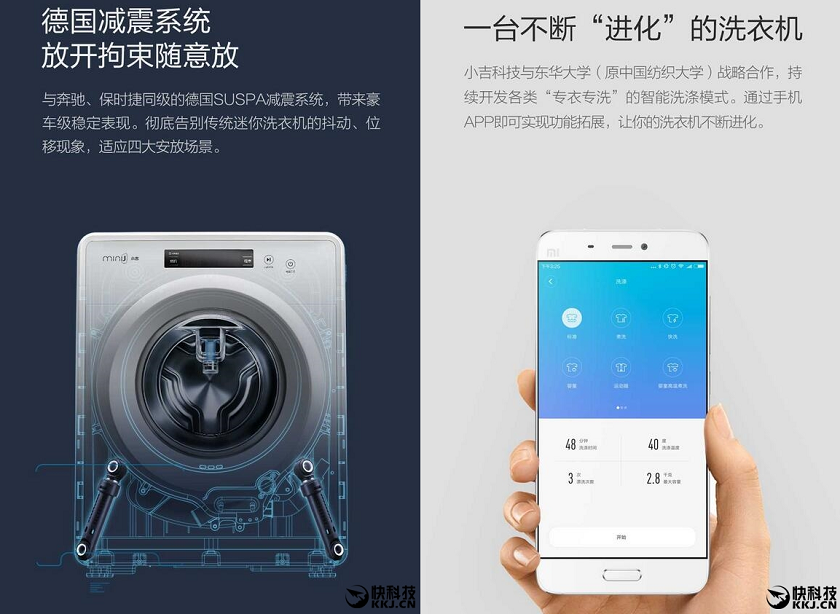 Xiaomi представила «умную» стиральную машину MiniJ