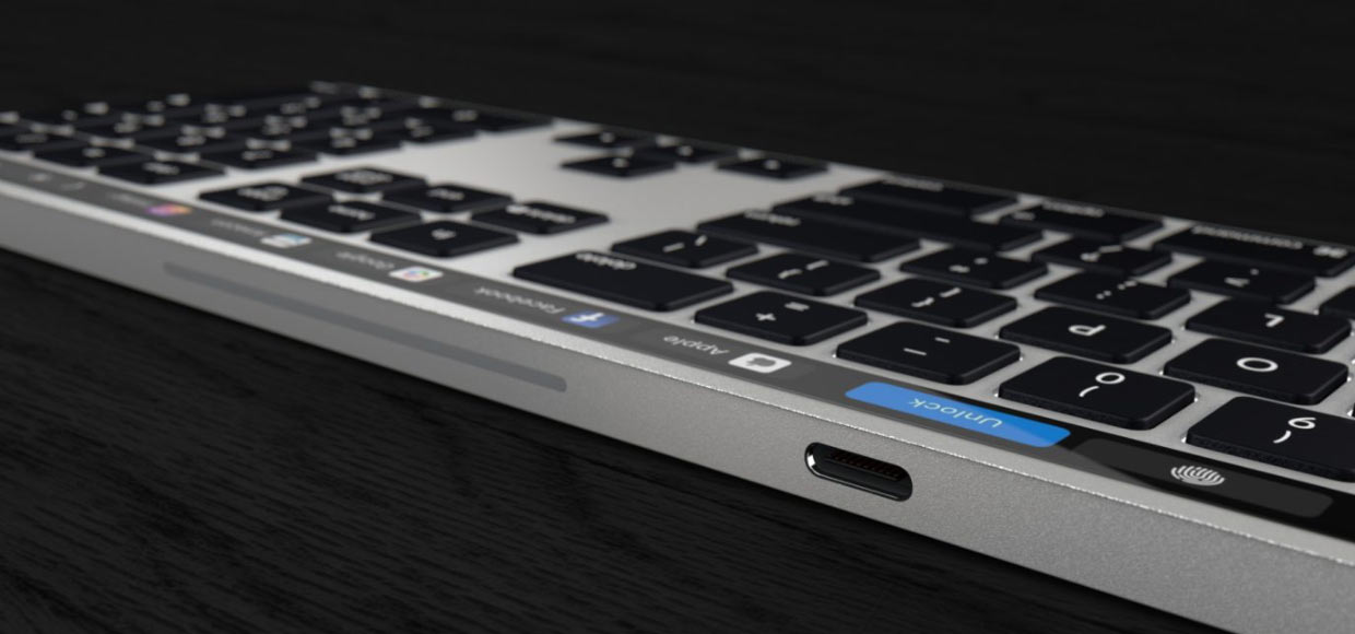 Так может выглядеть новая клавиатура Magic Keyboard с Touch Bar