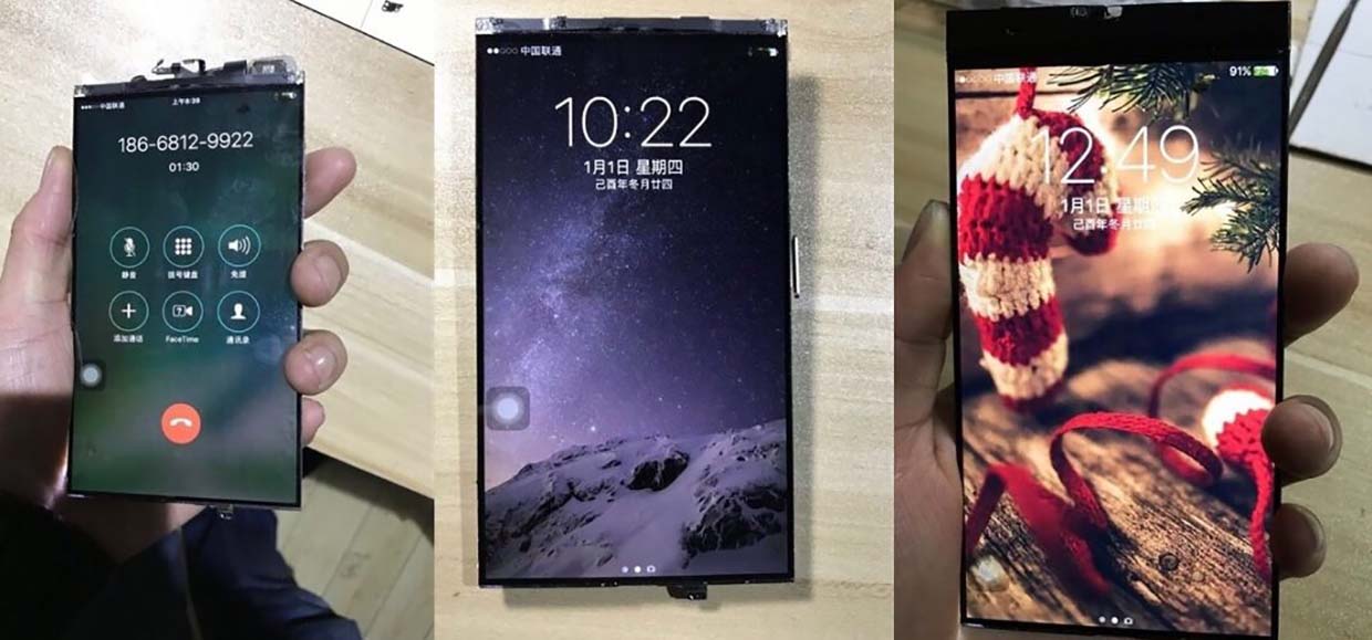В Китае собрали безрамочный iPhone на базе Xiaomi Mi Mix