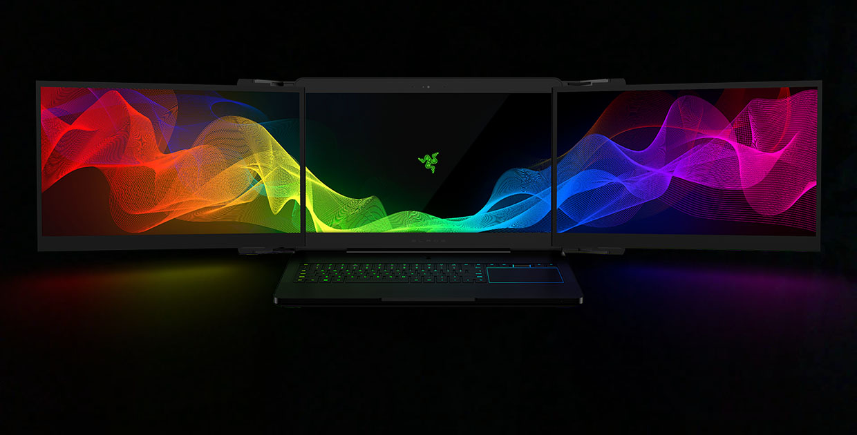 С CES 2017 украли прототип ноутбука Razer с тремя экранами