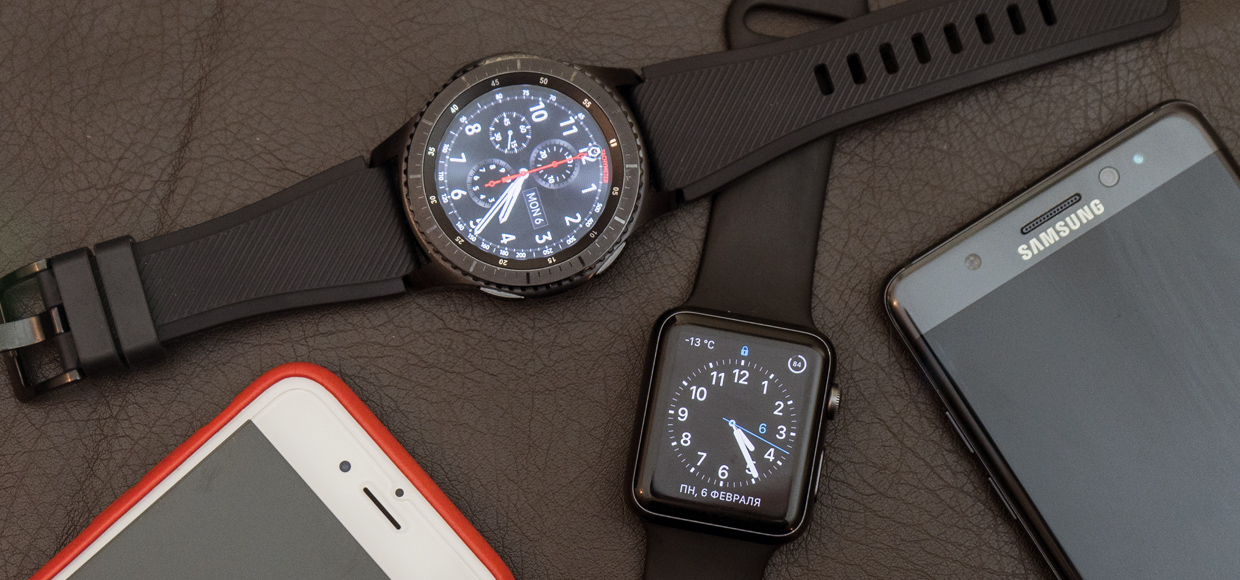 Битва за твоё запястье: Samsung Gear S3 frontier против Apple Watch Series 2