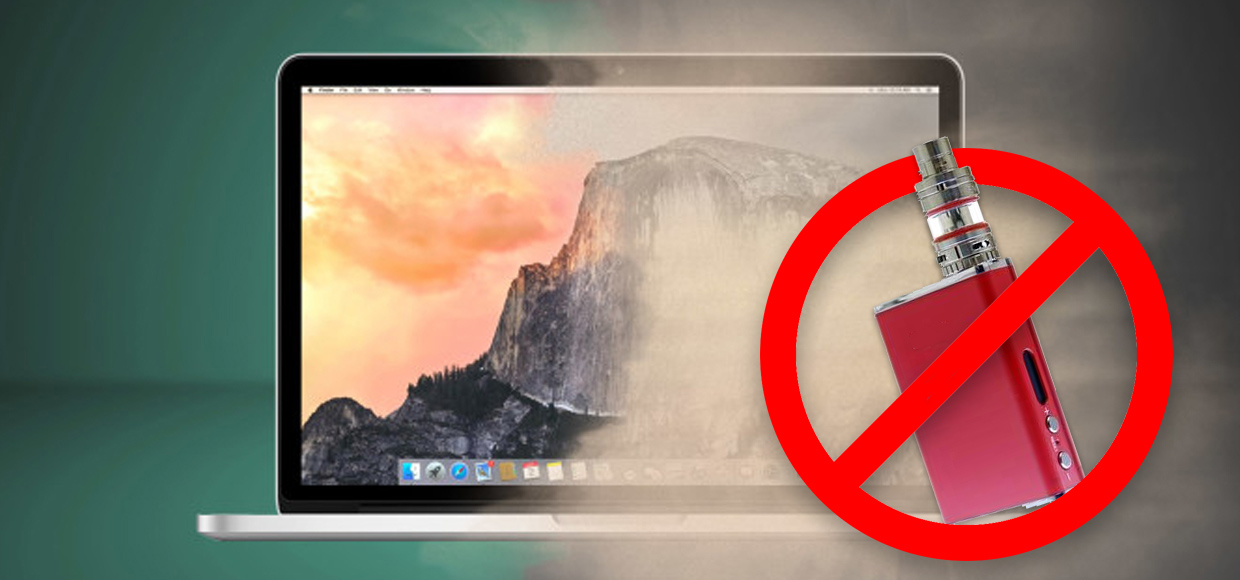 Категорически нельзя вейпить рядом с MacBook и iMac (18+)