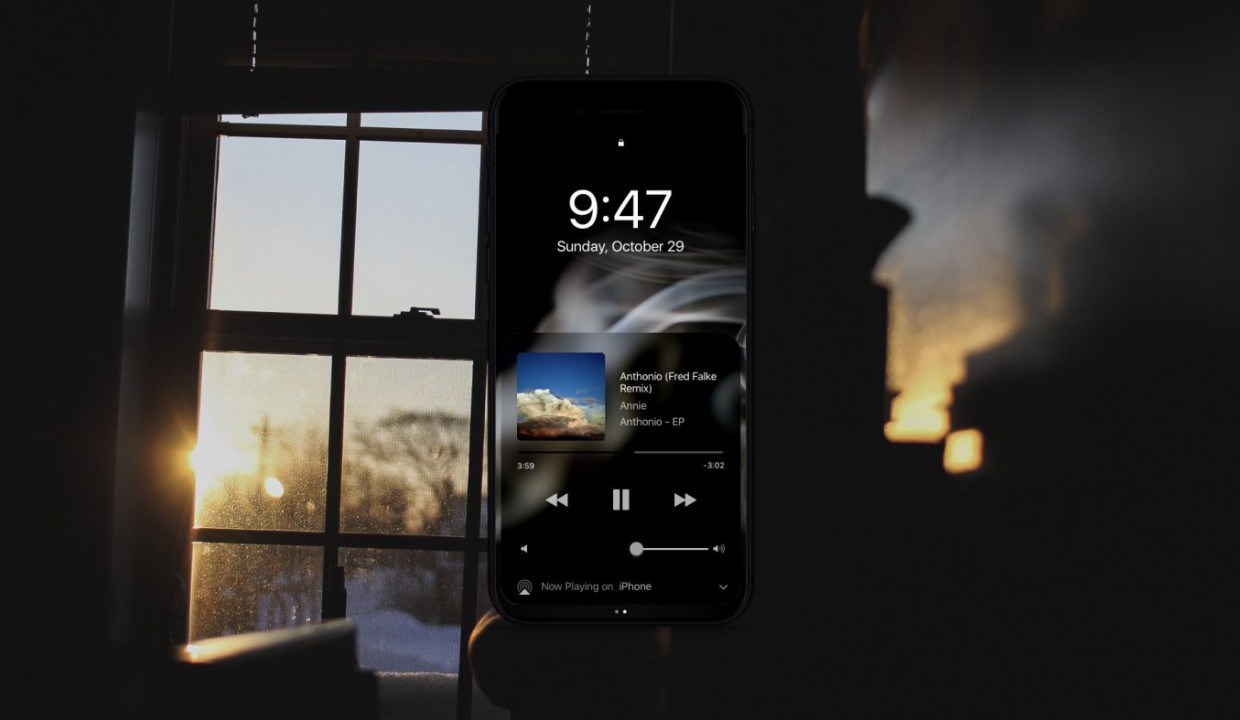 Дизайнер представил концепт безрамочного iPhone 8 с темным интерфейсом