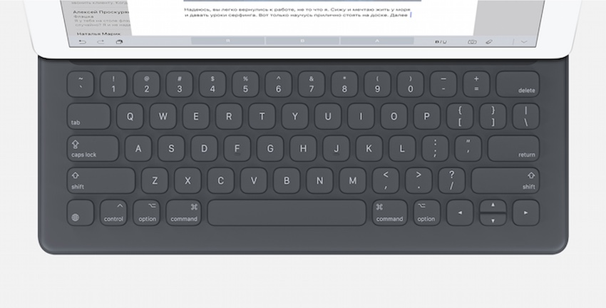 Apple работает над клавиатурой для iPad Pro, превращающейся в трекпад