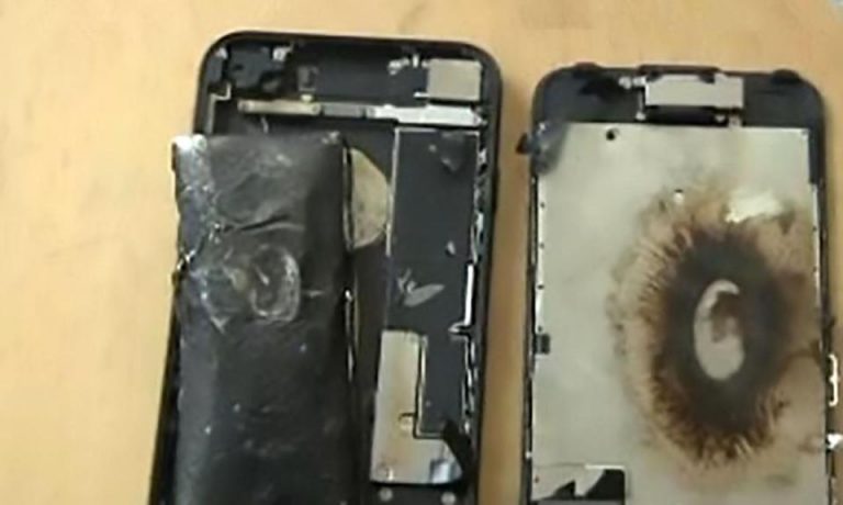 iPhone 7 взорвался на зарядке и едва не убил китаянку