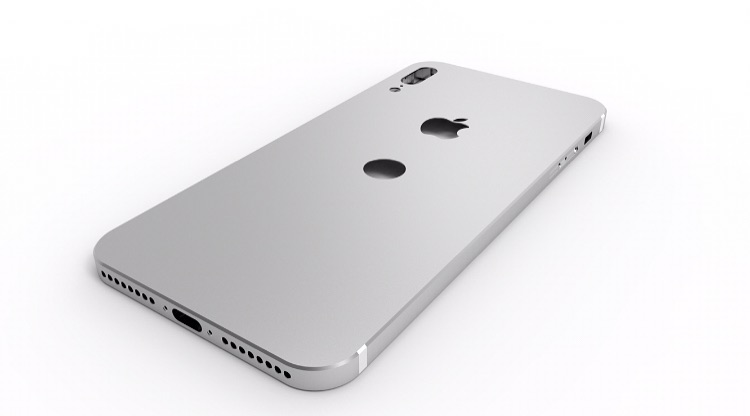 В новой схеме iPhone 8 сканер отпечатка расположен сзади