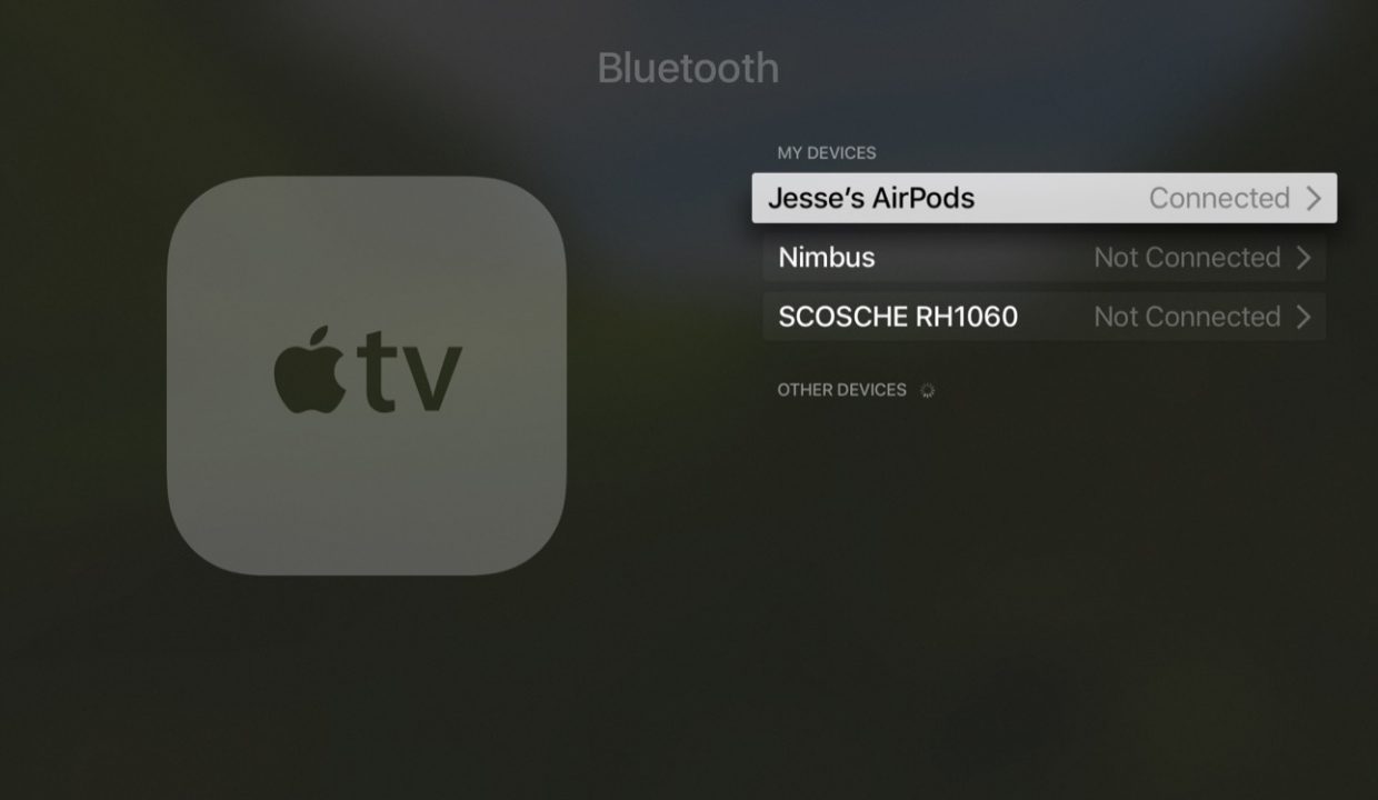 AirPods автоматически подключаются к Apple TV с tvOS 11