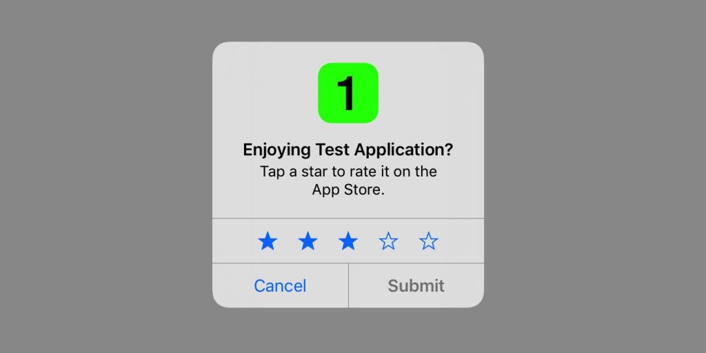 В iOS 11 можно отключить оценивание приложений