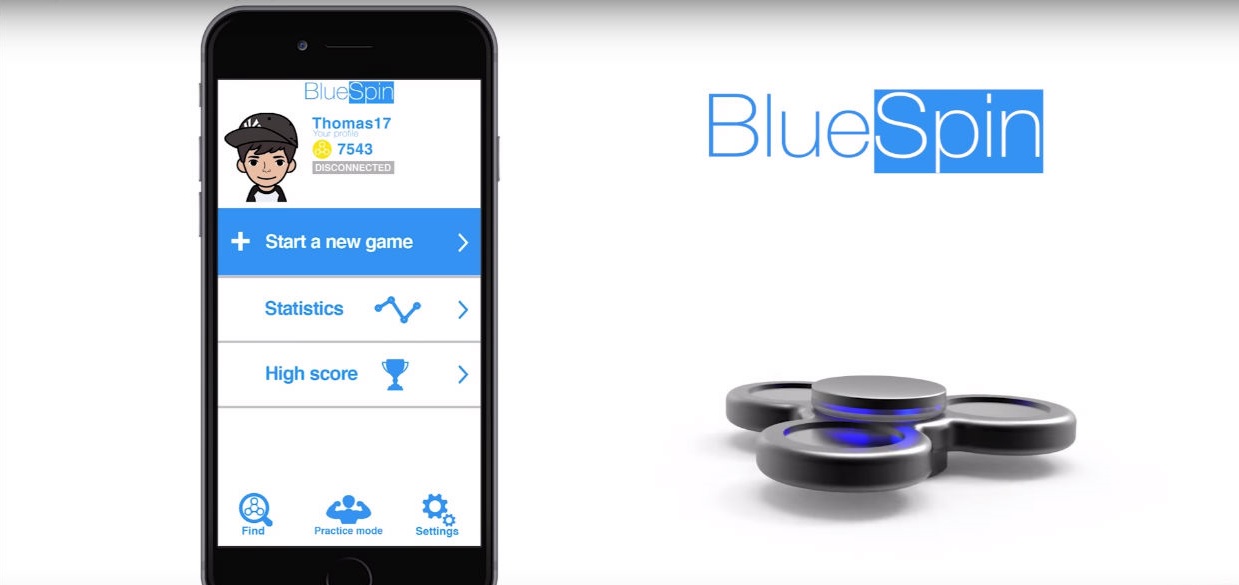 Это первый в мире Bluetooth-спиннер с приложением для смартфона
