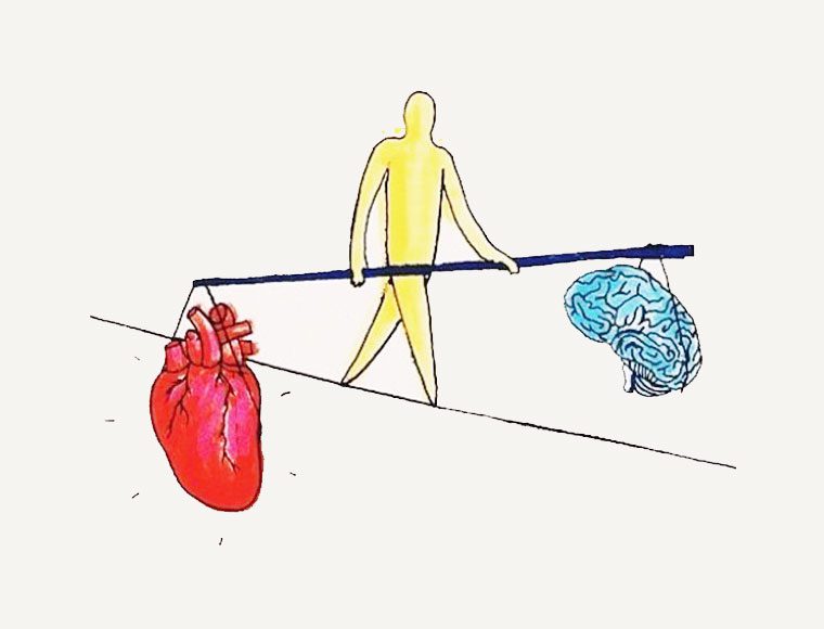 Ощущение равновесие. Мозг и сердце. Равновесие ума и сердца. Борьба между сердцем и разумом. Борьба мозга и сердца.