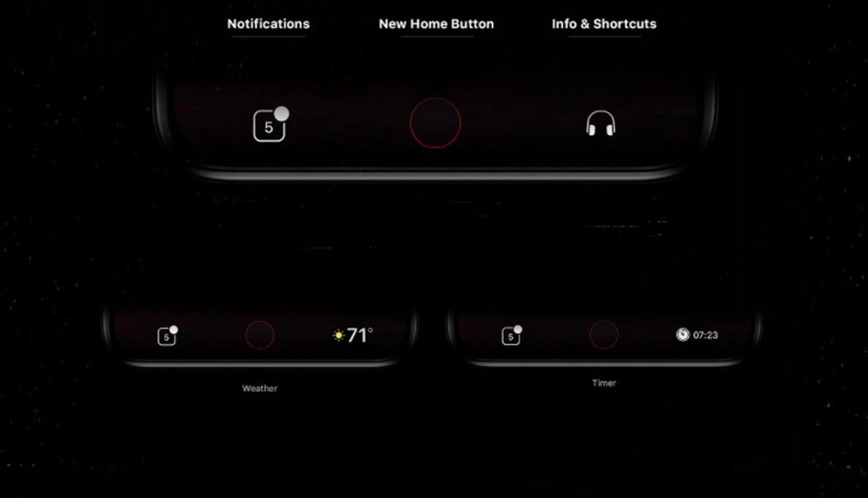 Дизайнер показал, как может выглядеть кнопка Home в iPhone 8