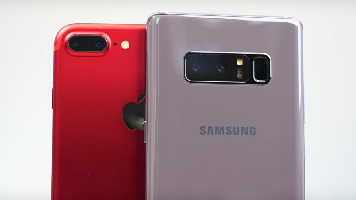 Старый iPhone 7 Plus уделал новый Galaxy Note8 по скорости работы