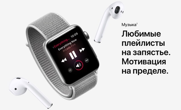 Apple Music не заработает в Apple Watch Series 3 до октября