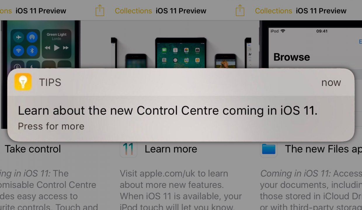 Apple продвигает iOS 11 через iOS 10
