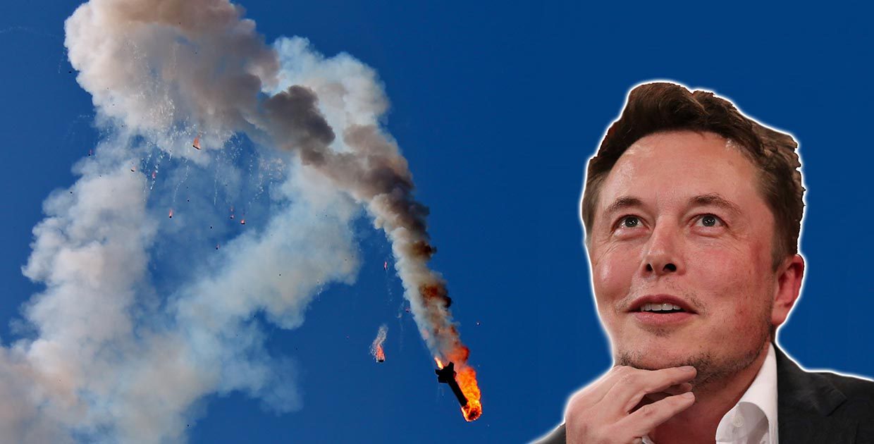 Все взрывы ракет SpaceX Илона Маска в одном видео