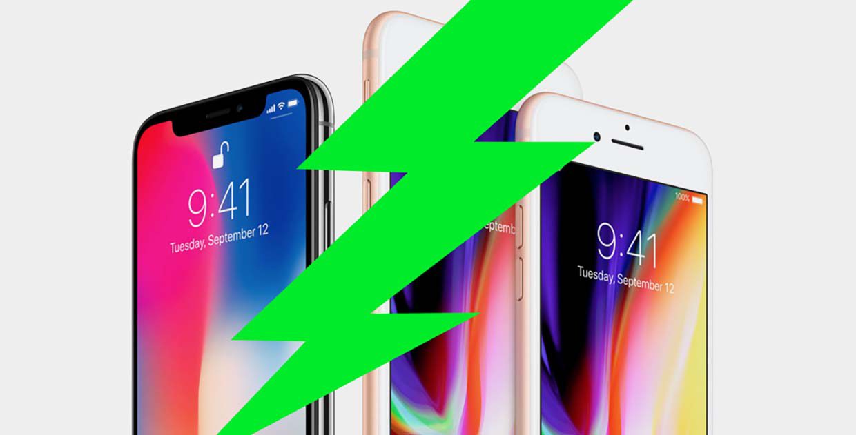 iPhone X и iPhone 8 заряжаются до 50% за 30 минут, но не зарядкой из комплекта